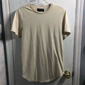 ❣️4/$20 - PacSun Cream and White Striped Tee Shirt